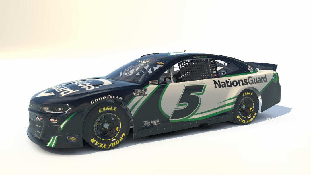 Preview of Kyle Larson #5 Nations Guard V2 2021 NASCAR Cup Series by Ryan Broderick