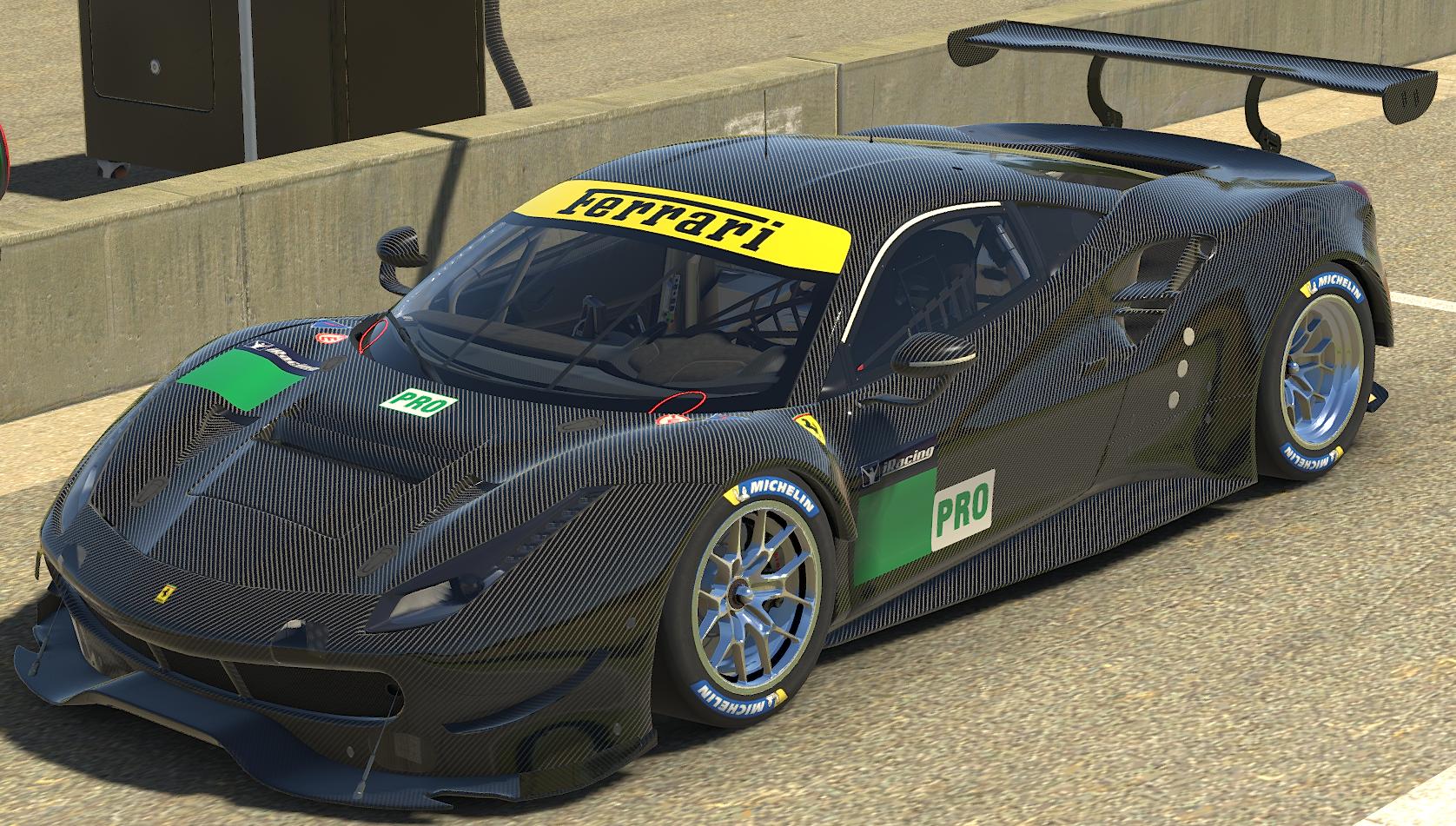 Preview of Carbon Fibre Ferrari 488 GTE by Cameron Dance