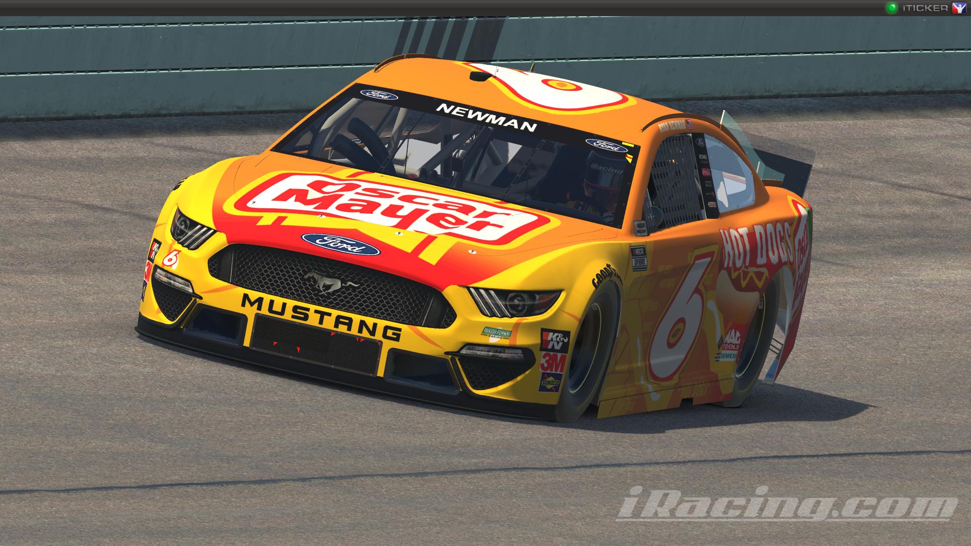Preview of Ryan Newman #6 Oscar Mayer Hot Dogs 2021 NASCAR Cup Series by Ryan Broderick