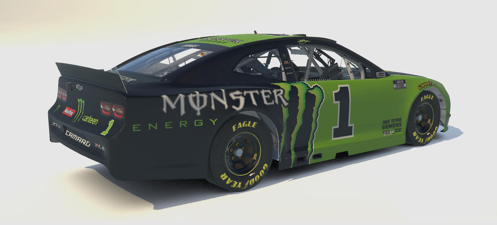Preview of Kurt Busch Fictional Monster Energy Chevrolet Camaro (Custom Number) by Will Bangs