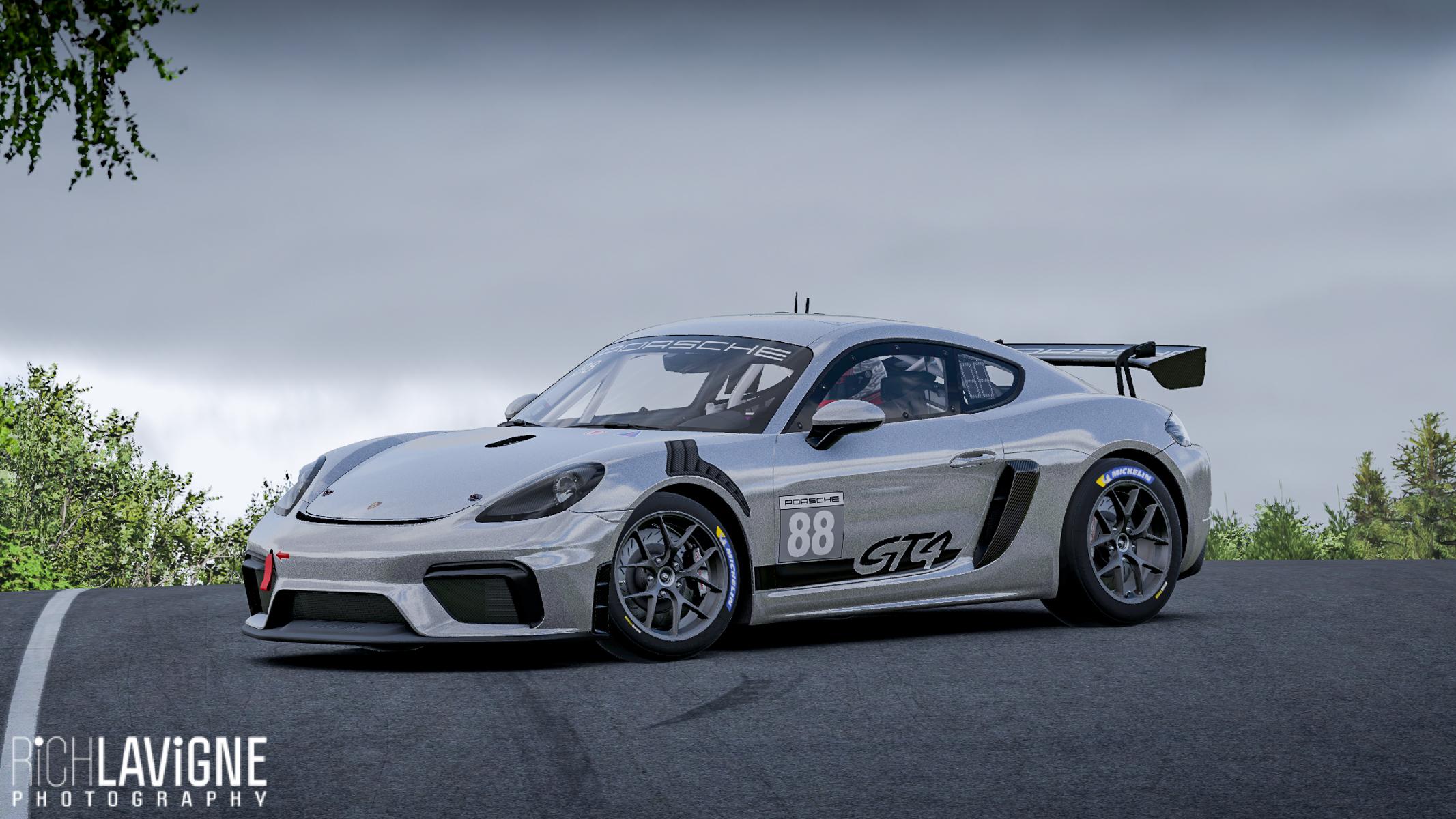 Preview of Porsche Cayman GT4 Clubsport - Metallic Silver by Richard Lavigne