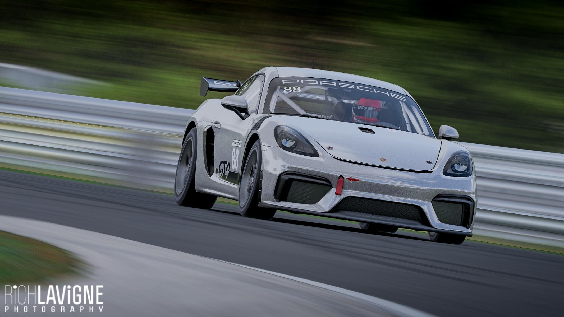 Preview of Porsche Cayman GT4 Clubsport - Metallic Silver by Richard Lavigne