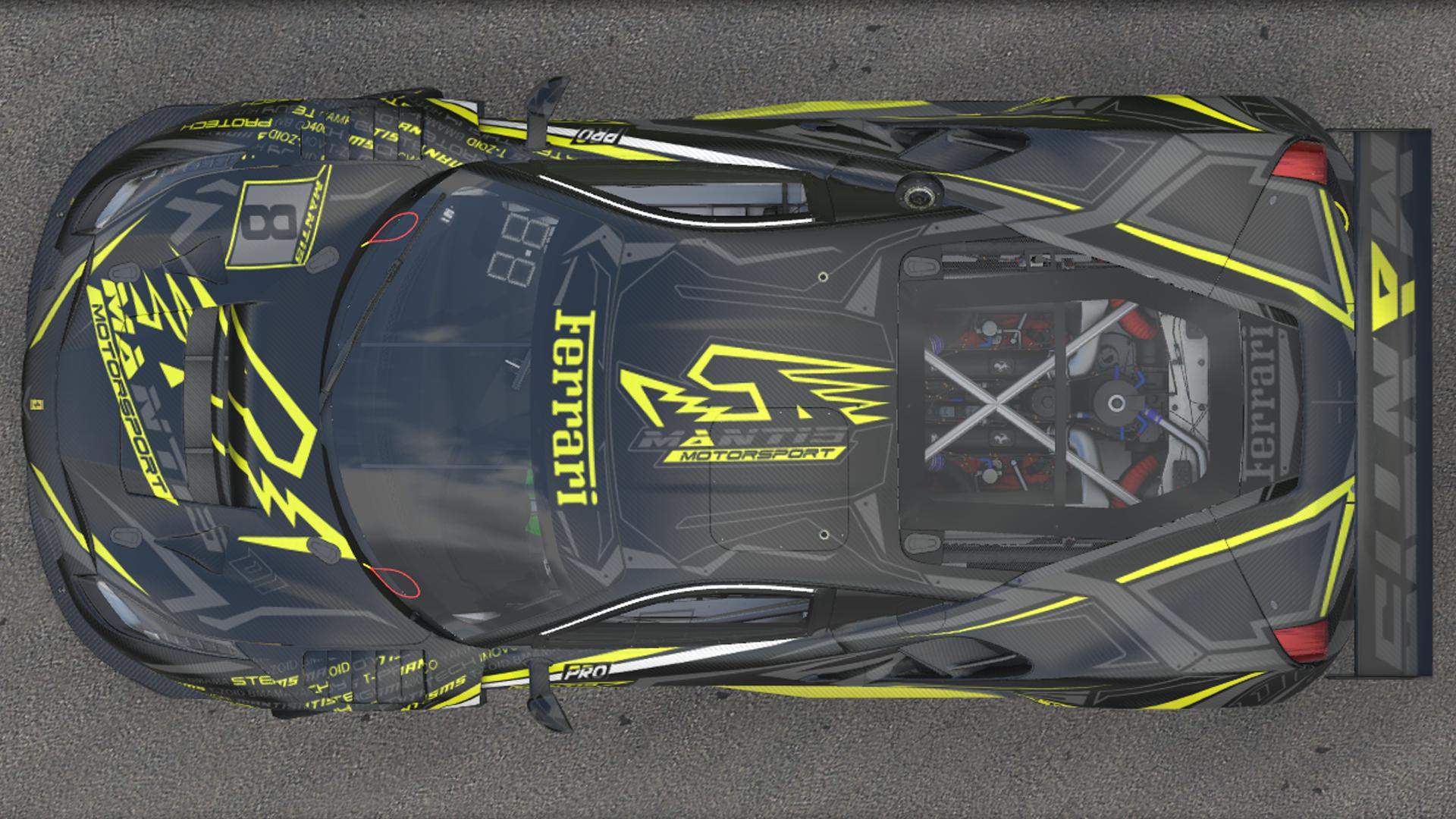 Preview of Ferrari 488 GT3 ONYX / YELLOW CARBON by Kirk S.