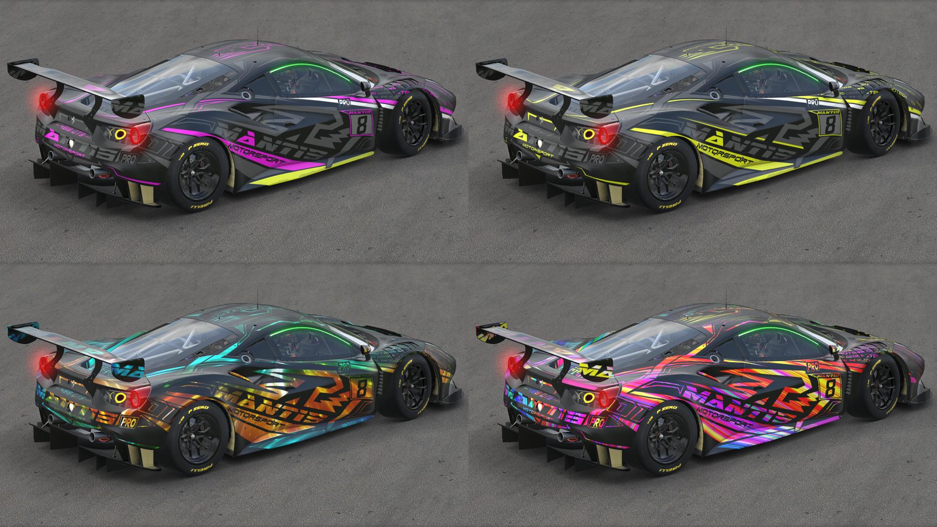 Preview of Ferrari 488 GT3 ONYX / YELLOW CARBON by Kirk S.