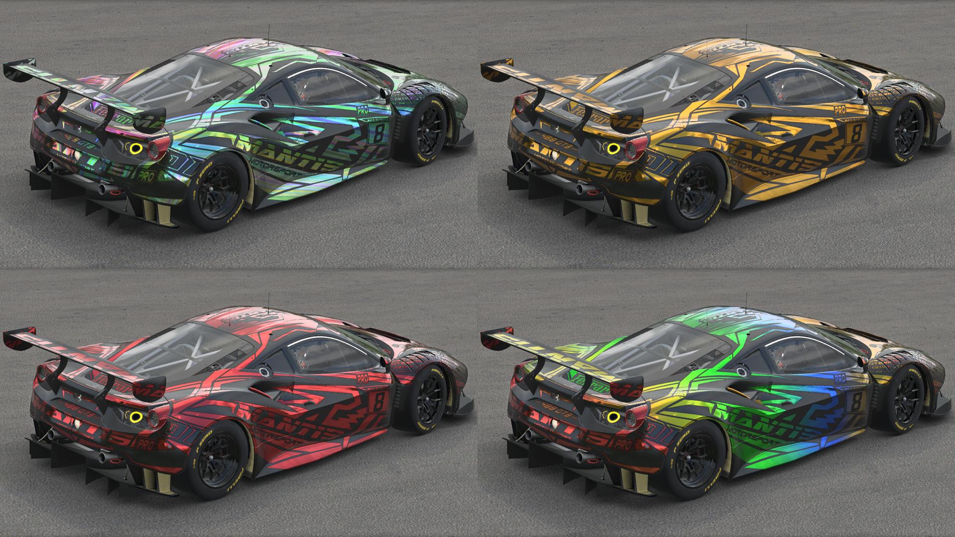 Preview of Ferrari 488 GT3 ONYX / YELLOW CARBON by Kirk S.
