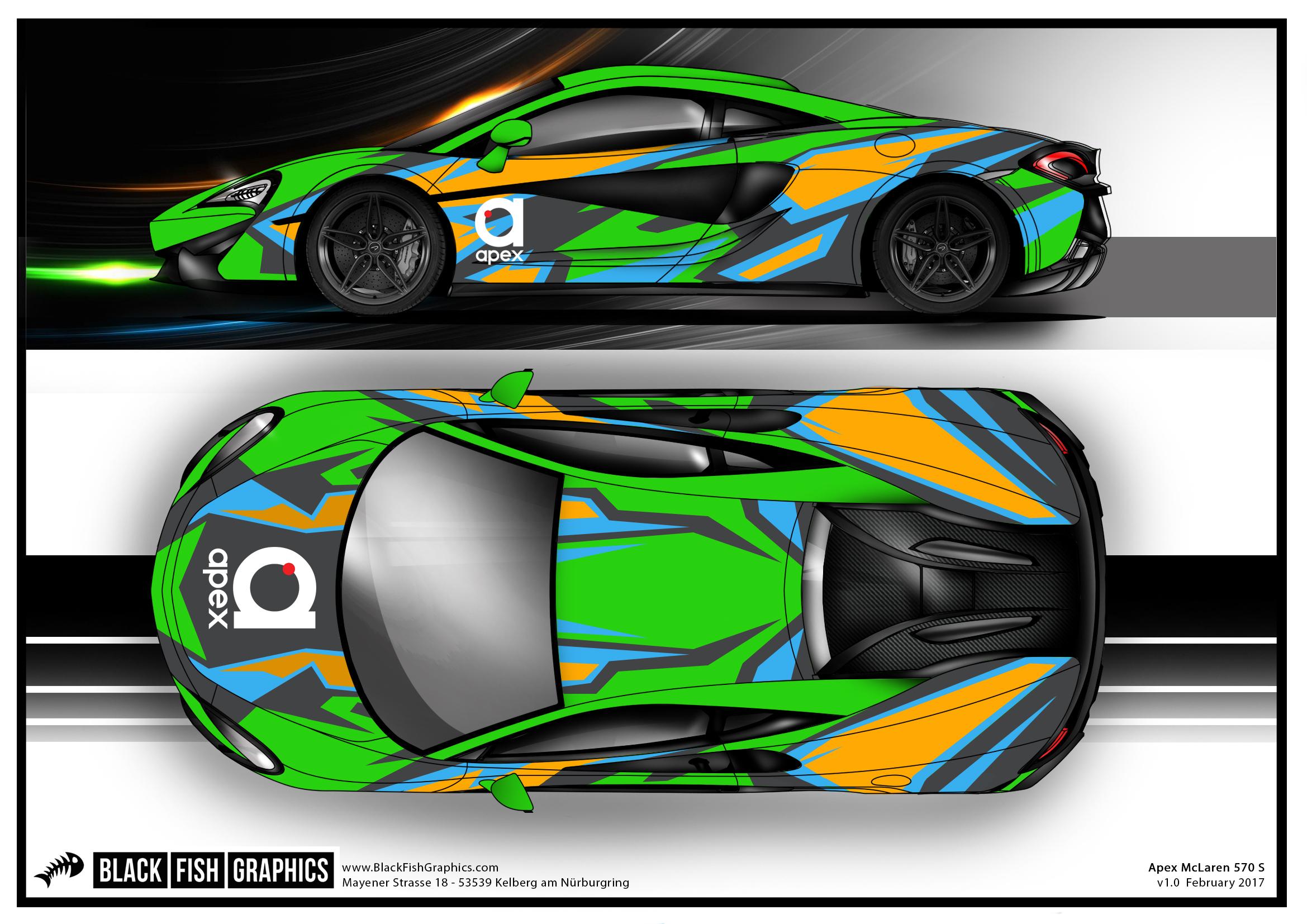 Preview of Mclaren 570s GT4 apex replica by Chris Bull