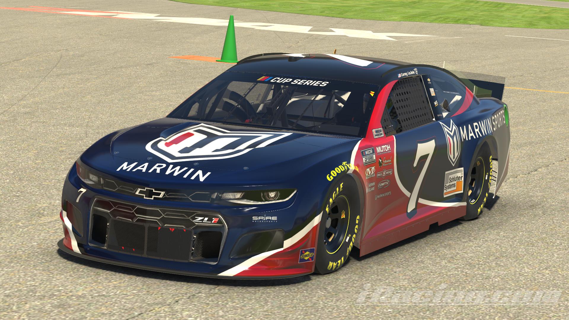 Preview of CUP #7 Corey LaJoie Marwin Sports 2021 (WithNumber) by Udo Washeim