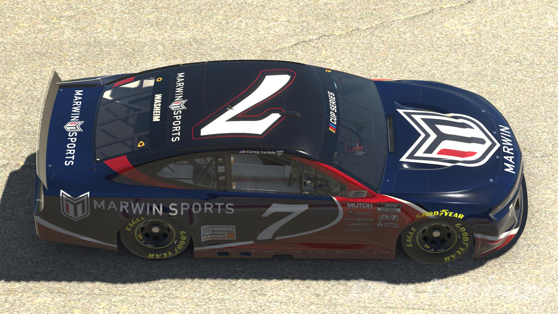 Preview of CUP #7 Corey LaJoie Marwin Sports 2021 (WithNumber) by Udo Washeim