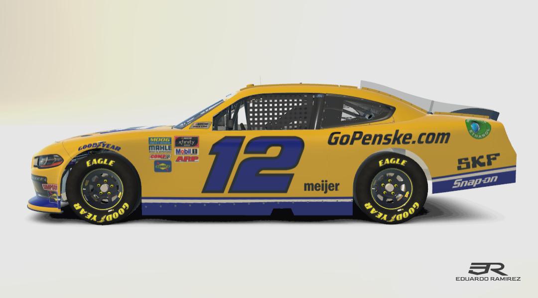 Preview of Penske Rentals #12 Ford Mustang Xfinity  by Eduardo Ram&iacute;rez