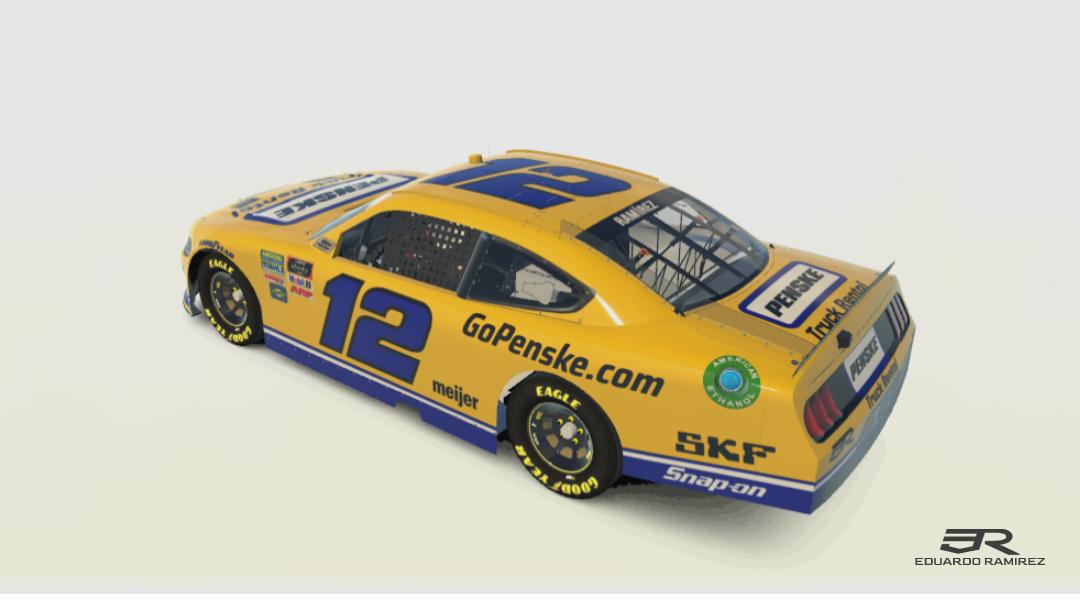 Preview of Penske Rentals #12 Ford Mustang Xfinity  by Eduardo Ram&iacute;rez