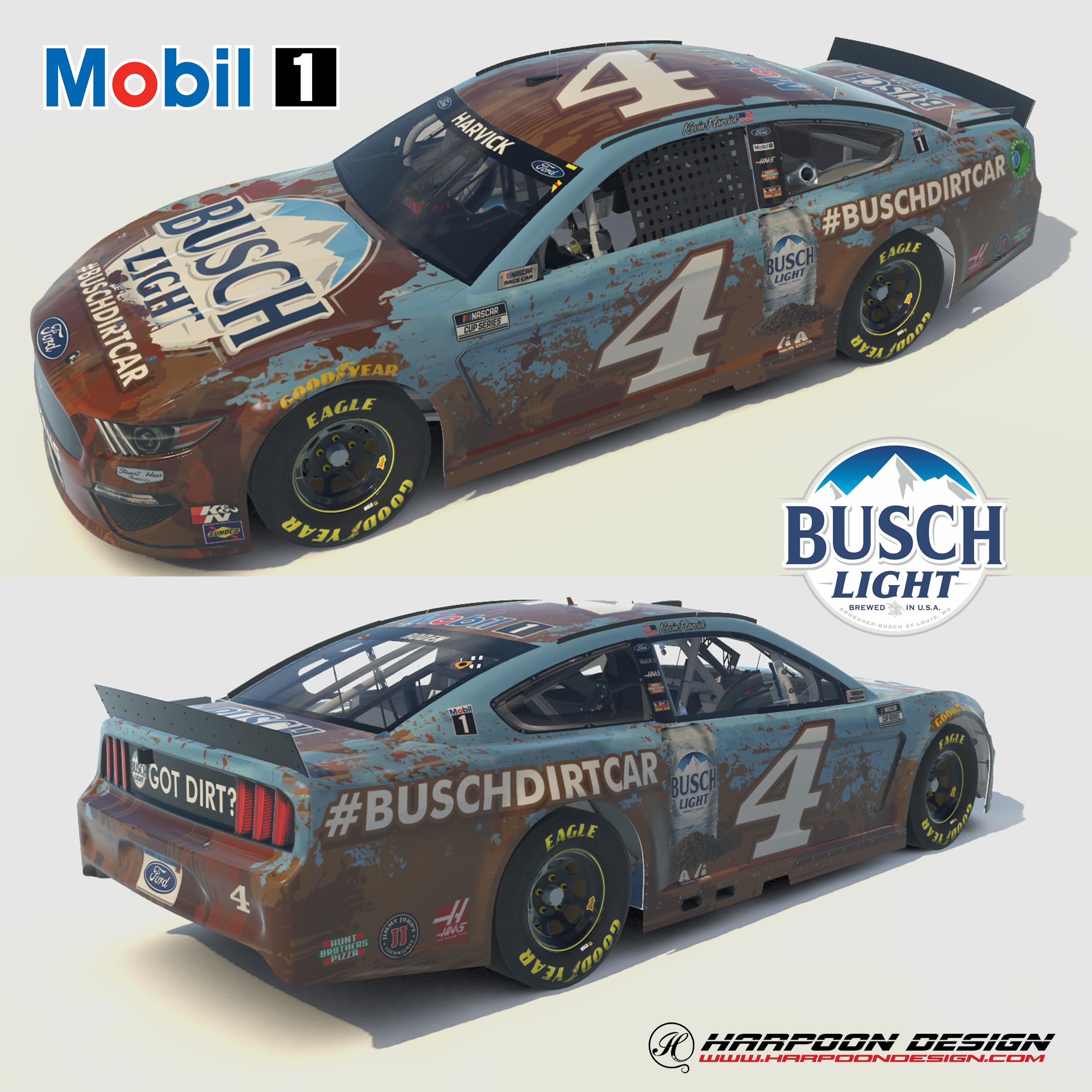 Preview of 2021 Kevin Harvick BUSCHDIRTCAR Mustang by Brantley Roden