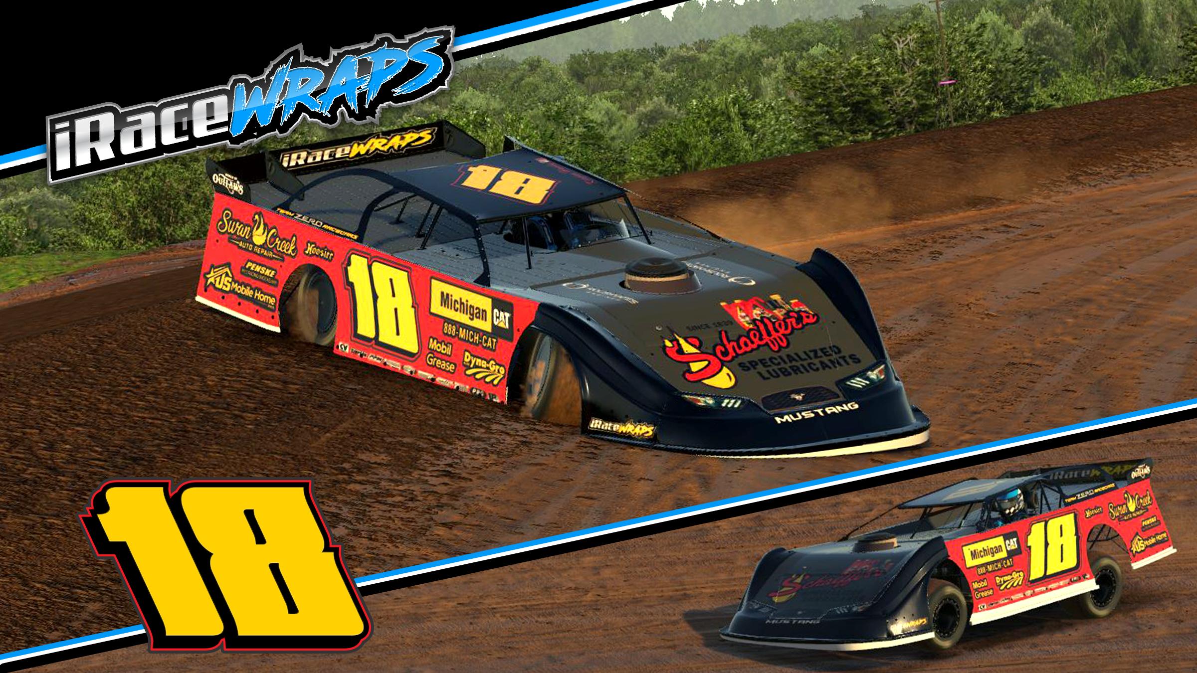 Preview of Keagan Handy - Dirt Late Model Schaeffers from iRaceWraps by Michael E.
