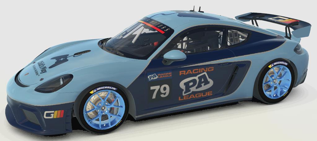 Gabir Motors Team Light Blue Cayman by Chris Raftis - Trading Paints
