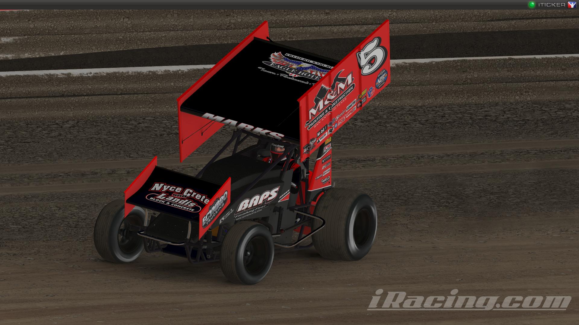 Preview of Brent Marks #5 CJB Motorsports 2021 FloRacing All Star Circuit of Champions With Custom Number by Ryan Broderick