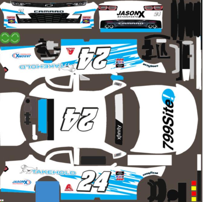 Preview of TakeHold Printing / 799Site.com Xfinity Car by Jay Blankman