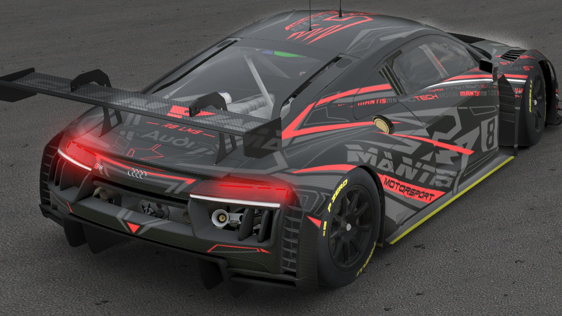 Red R8 Gt3 Audi R8 LMS GT3 ONYX / RED CARBON by Kirk S. - Trading Paints