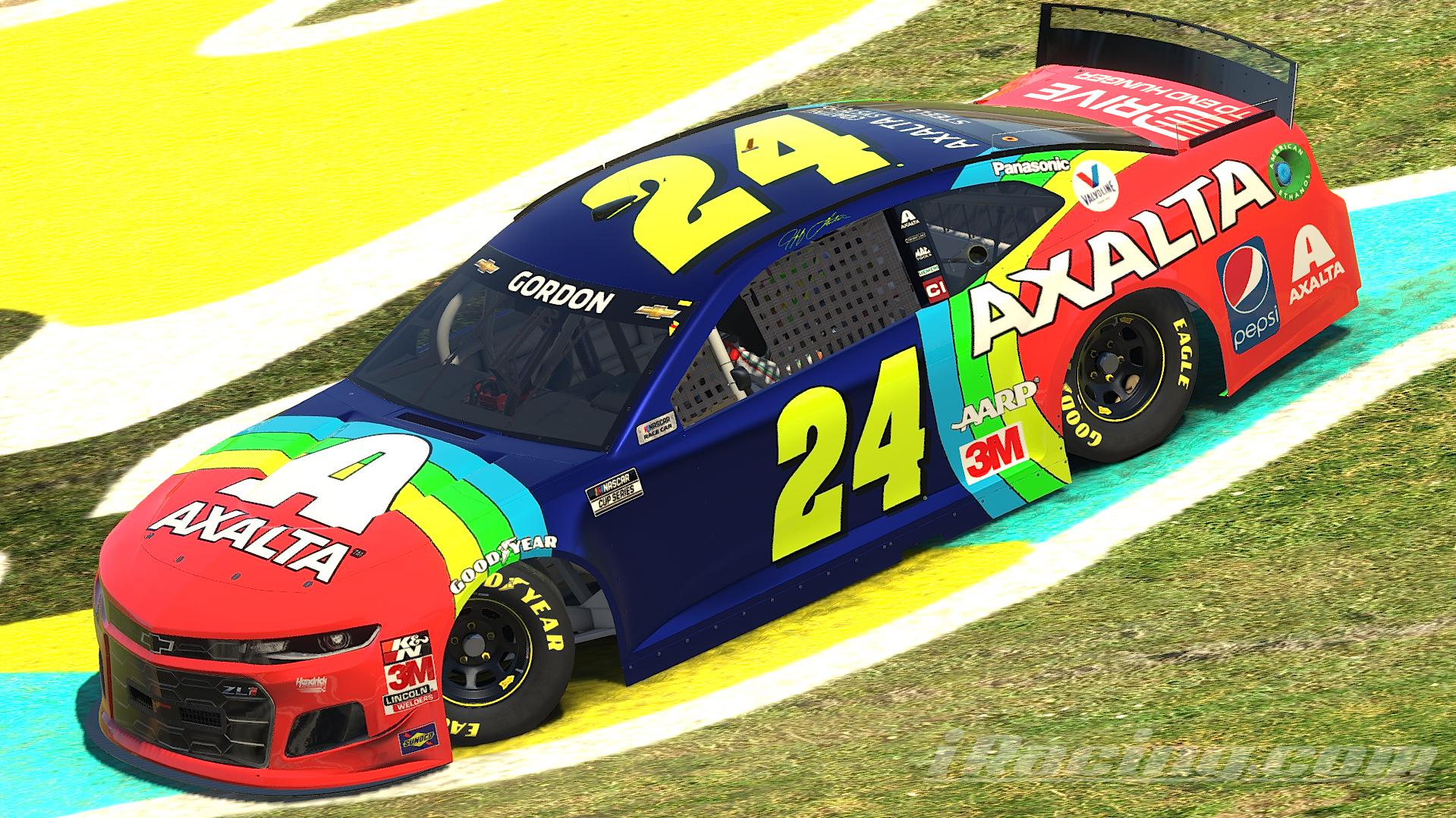 Preview of Jeff Gordon 2015 Axalta Throwback No Number by Kevin Steele