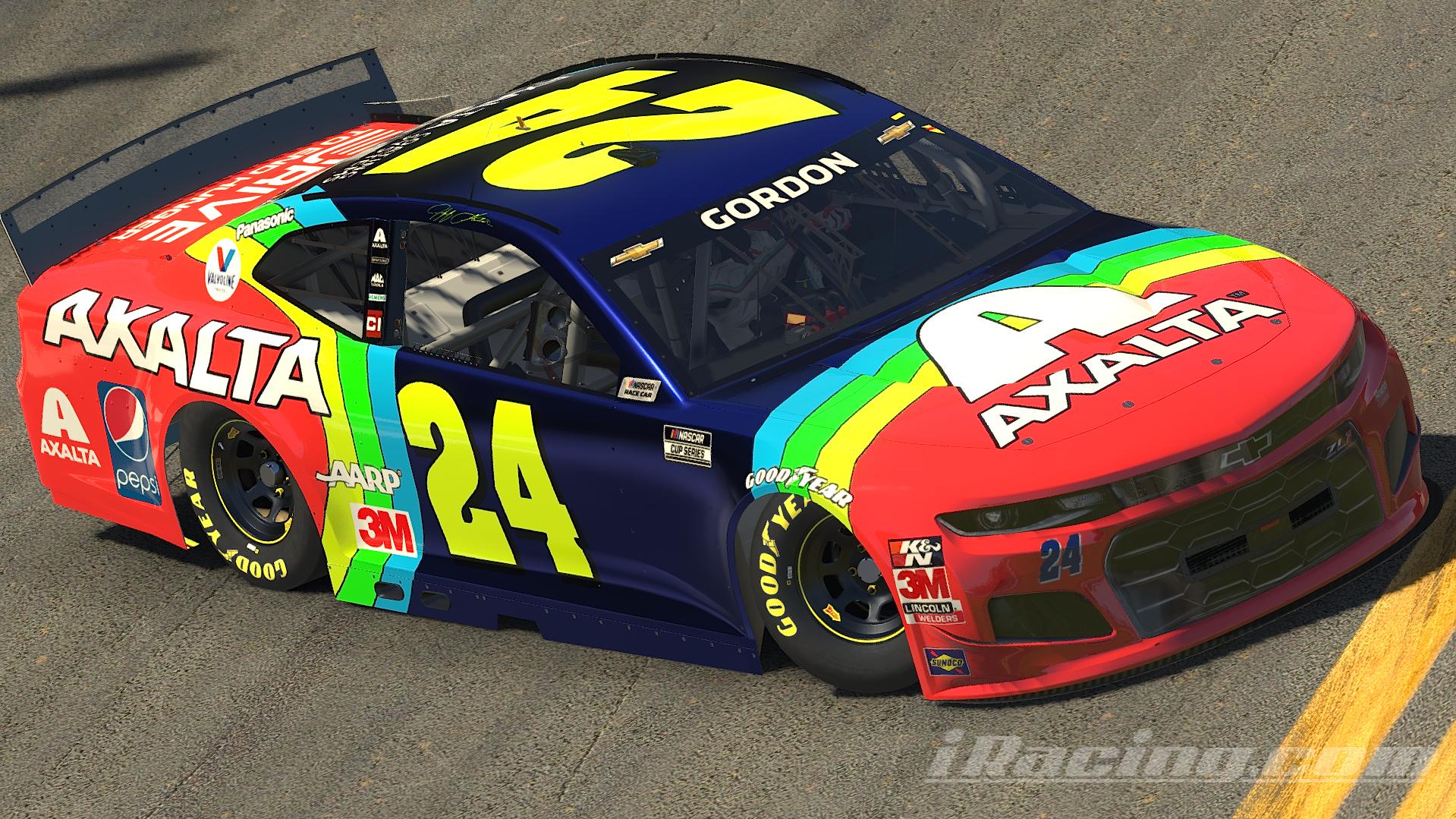 Preview of Jeff Gordon 2015 Axalta Throwback No Number by Kevin Steele
