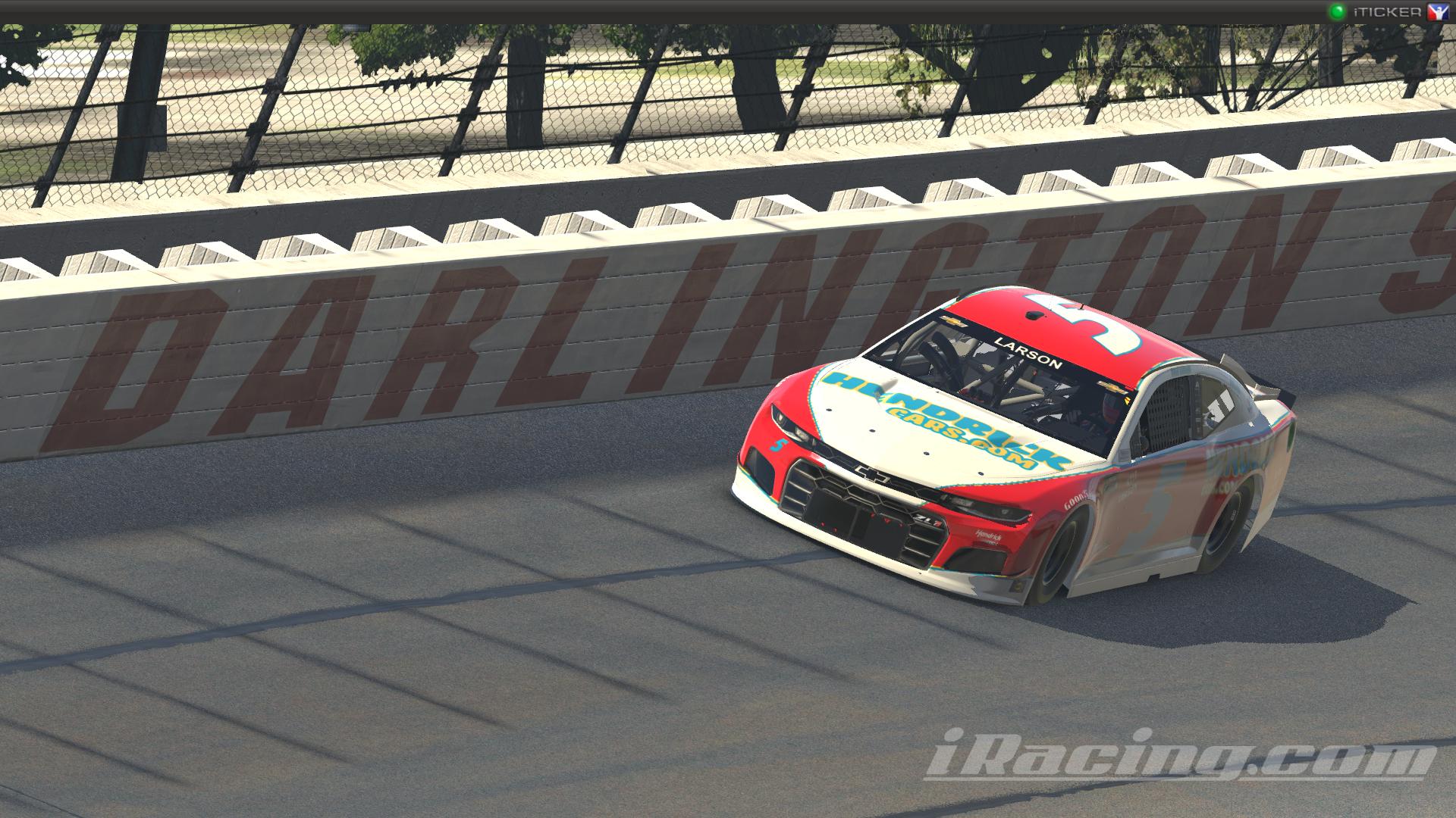 Preview of Kyle Larson #5 Hendrickcars.com Throwback 2021 NASCAR Cup Series by Ryan Broderick