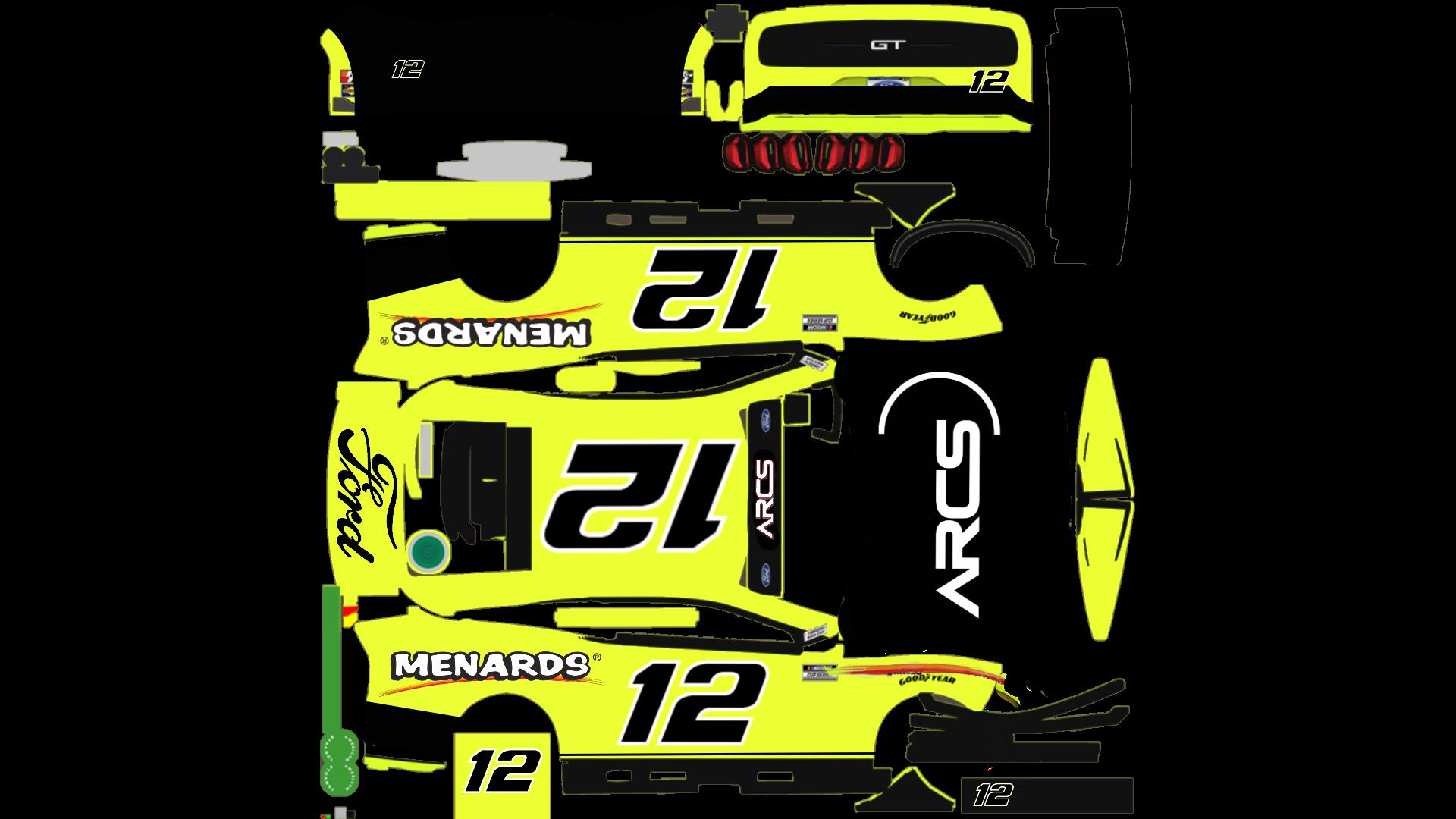 Preview of Ryan Blaney #12 Car ARCS by Ryan P.