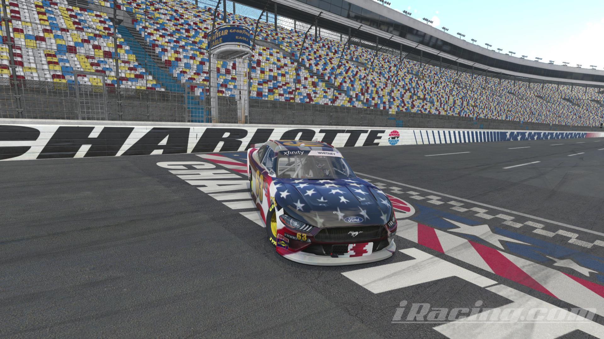 Memorial Day US FLAG NASCAR Xfinity Ford Mustang by Dave Whitney