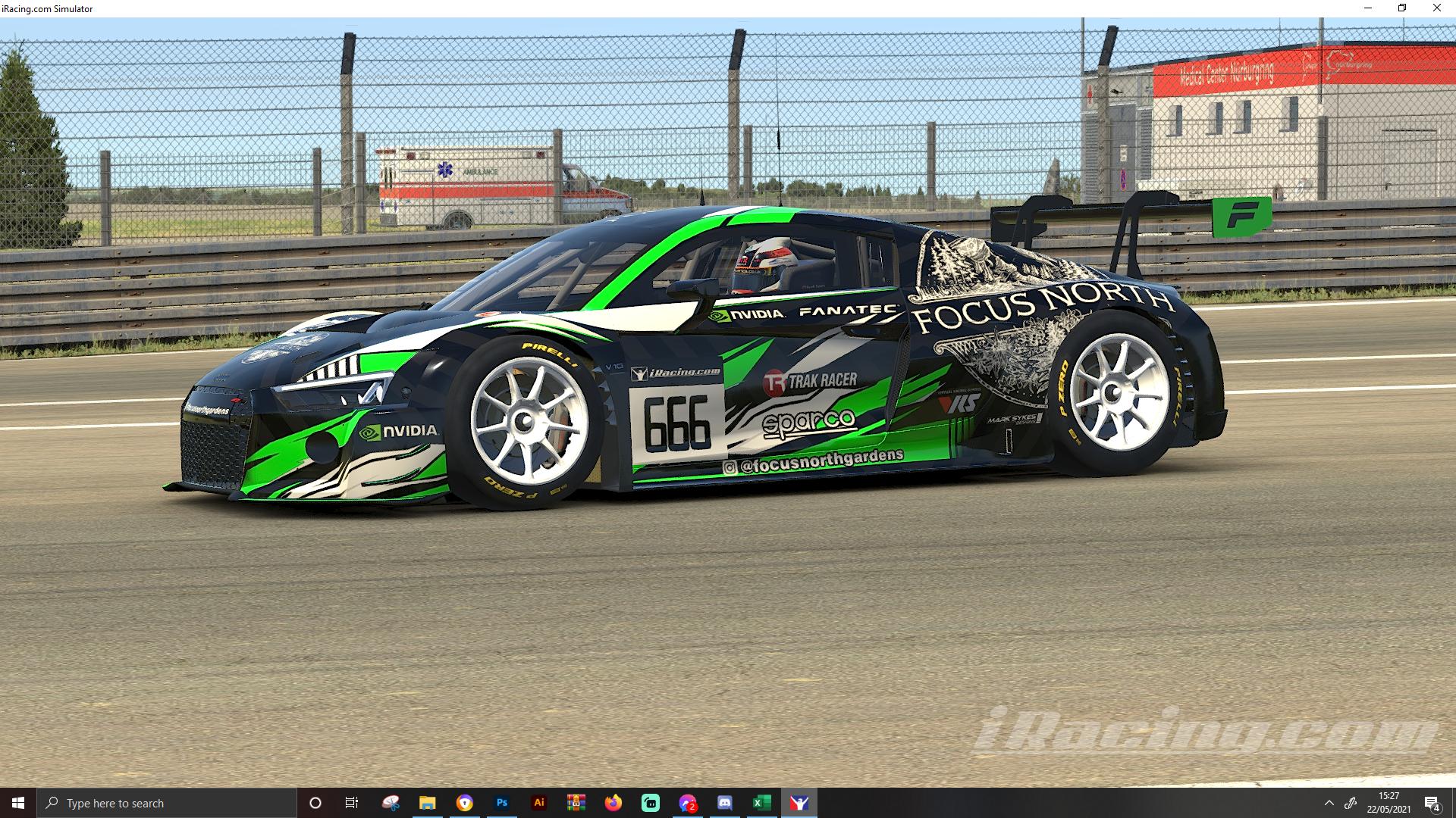 Focus North Audi R8 LMS GT3 White by Mark Sykes - Trading Paints