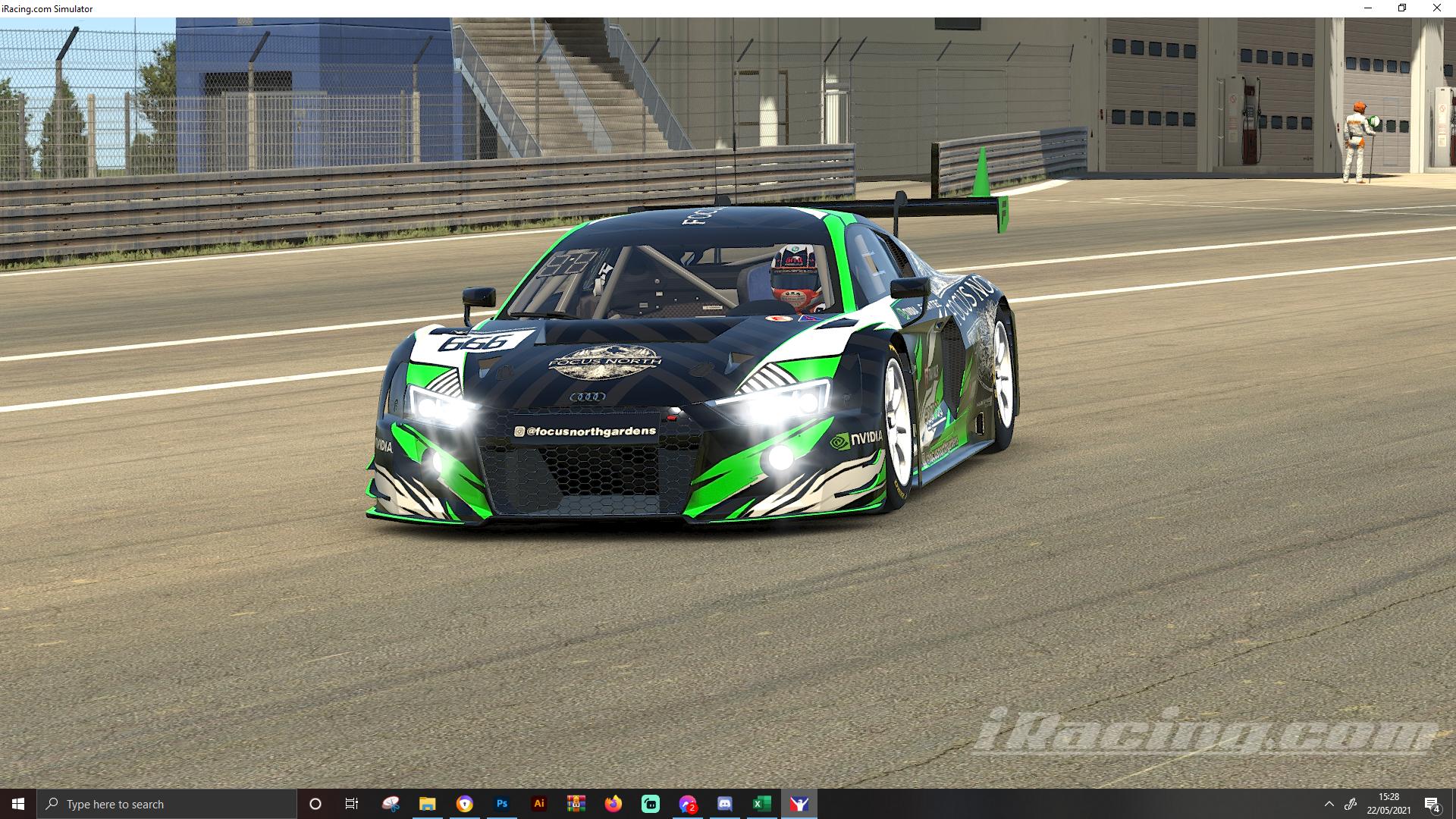 Focus North Audi R8 LMS GT3 White by Mark Sykes - Trading Paints