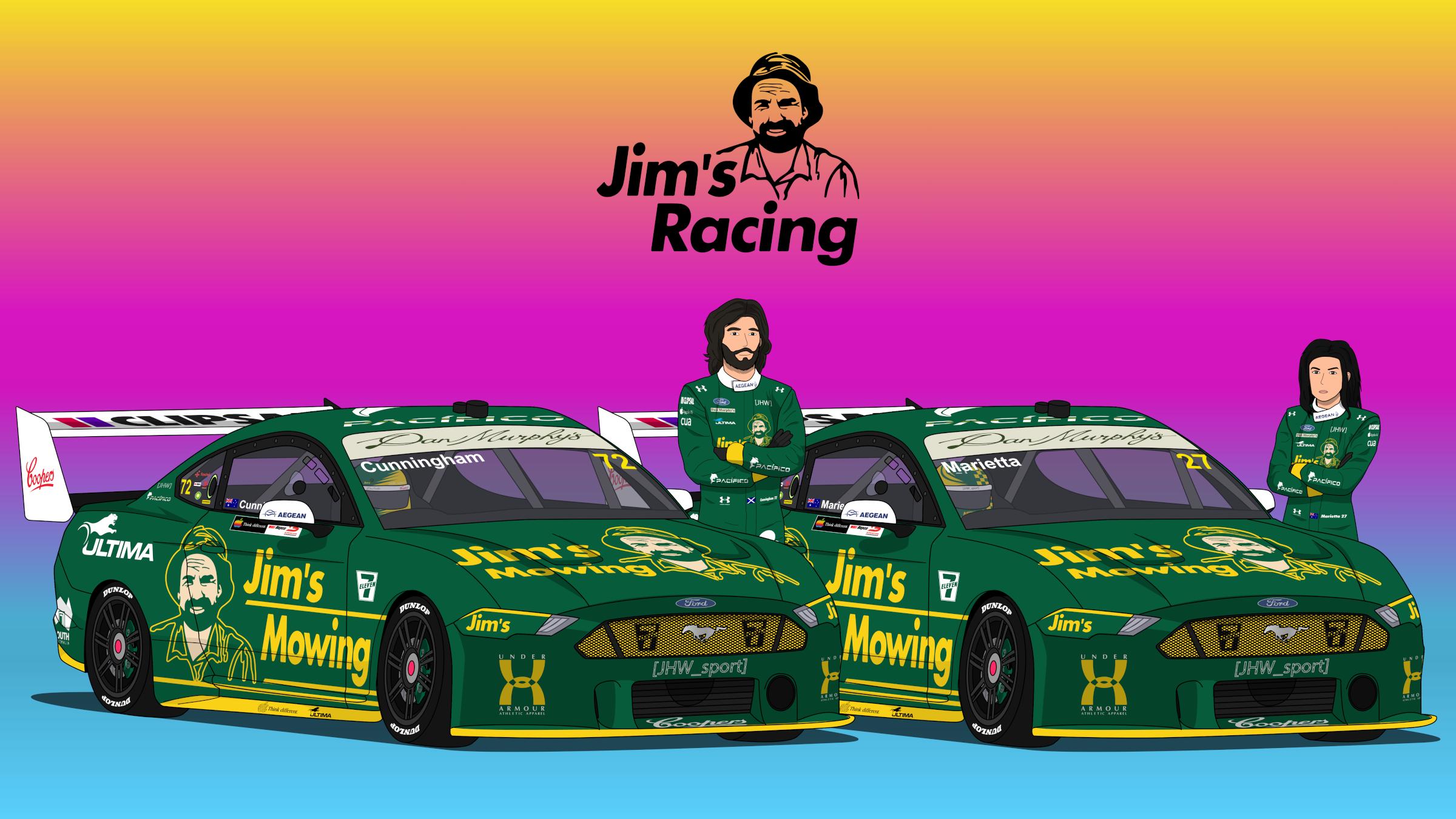 Preview of [JHW_sport] Jims Mowing Racing (Retro Round) by Zane J Walker