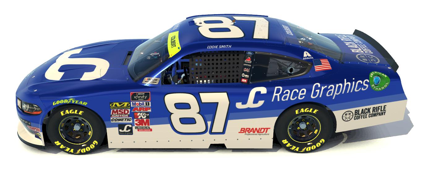 Preview of Eddie Smith #87 JC Race Graphics by Jonah Colbert