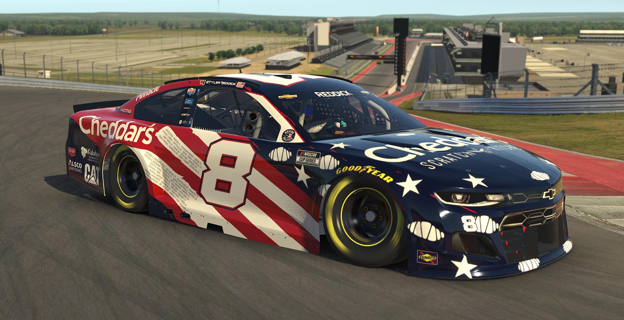 Preview of 2021 #8 Tyler Reddick Cheddars Patriotic by Brendan Langlois