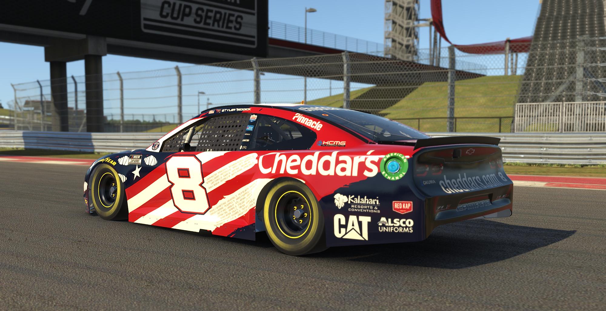 Preview of 2021 #8 Tyler Reddick Cheddars Patriotic by Brendan Langlois