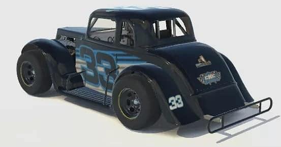 Kyle Lang Racing Kyle Lang #33 Legend by Rob Evans - Trading Paints