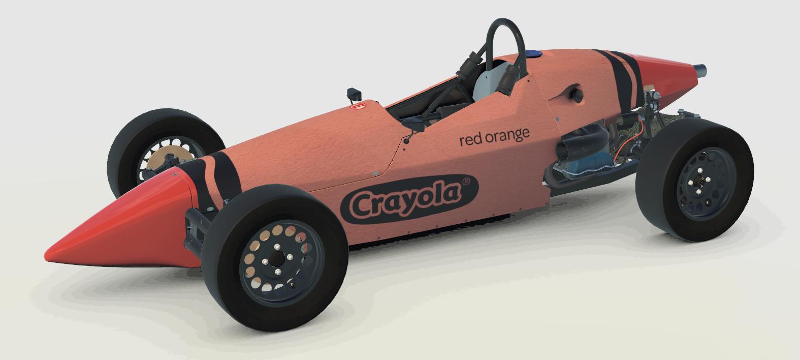 Preview of Red Orange Crayola Crayon Formula Vee by Daniel Rowe