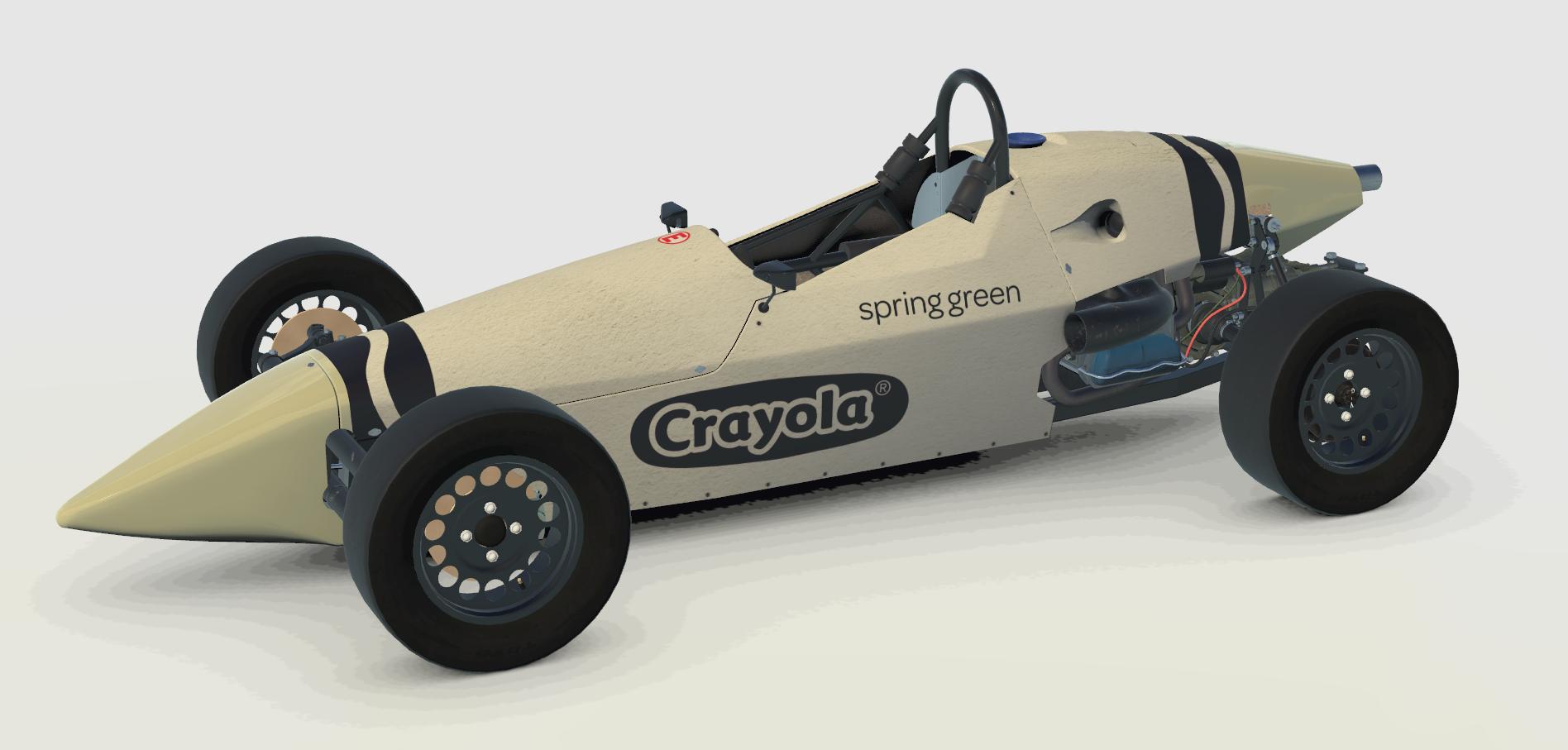 Preview of Spring Green Crayola Crayon Formula Vee by Daniel Rowe