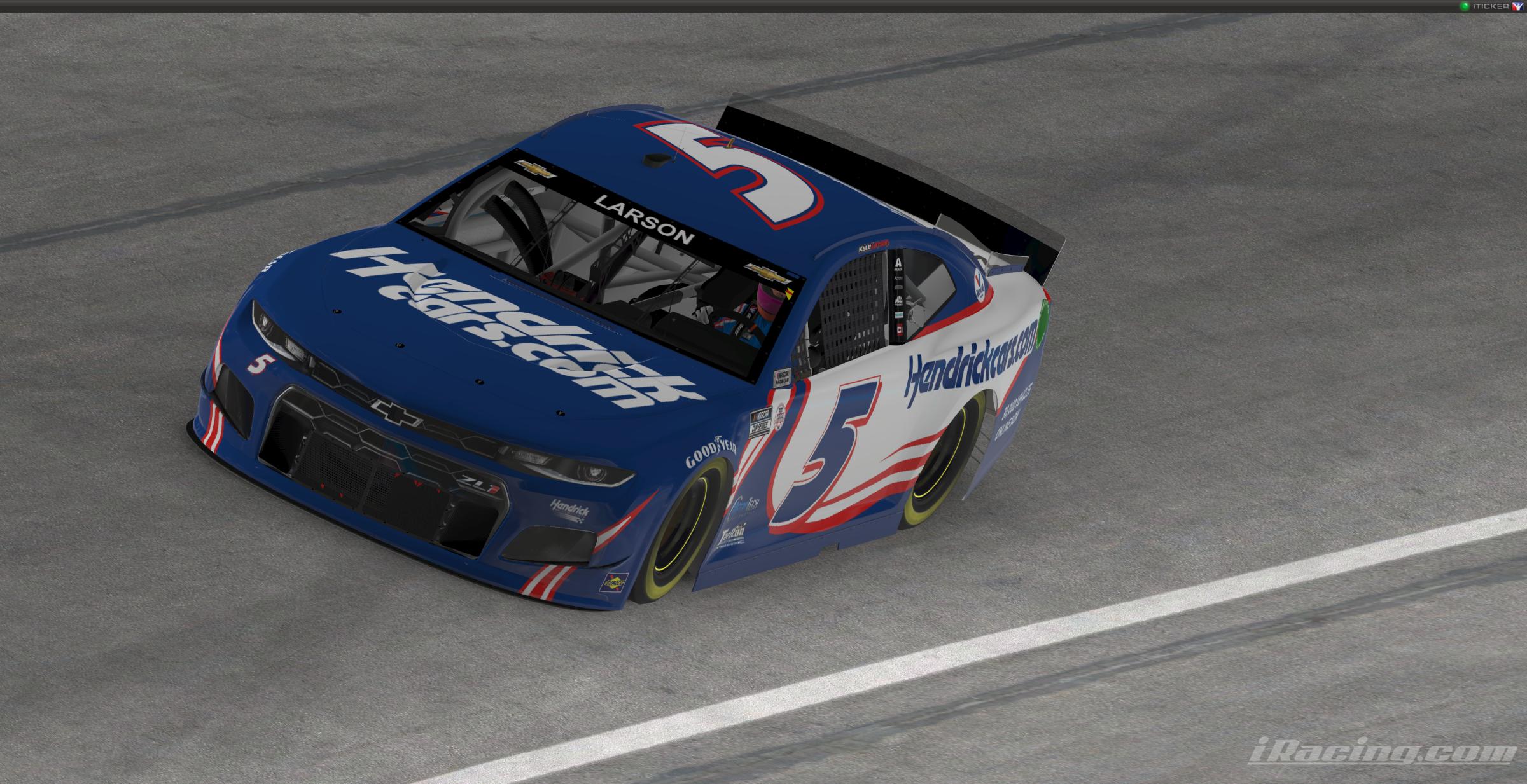 Preview of Kyle Larson #5 Hendrickcars.com V3 2021 NASCAR Cup Series With Custom Number by Ryan Broderick