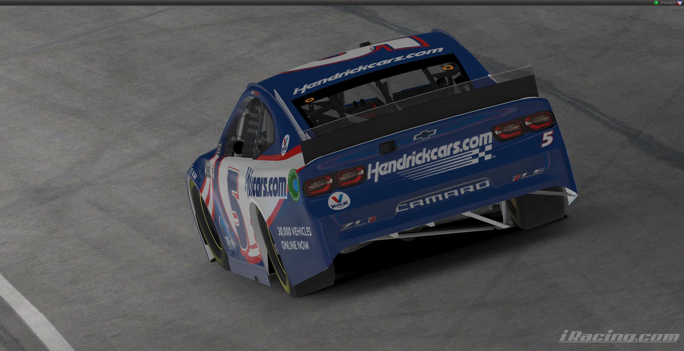 Preview of Kyle Larson #5 Hendrickcars.com V3 2021 NASCAR Cup Series With Custom Number by Ryan Broderick