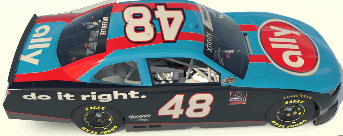 Preview of Jimmy Johnson 2020 Earnhardt/Petty Throwback by Gary G.