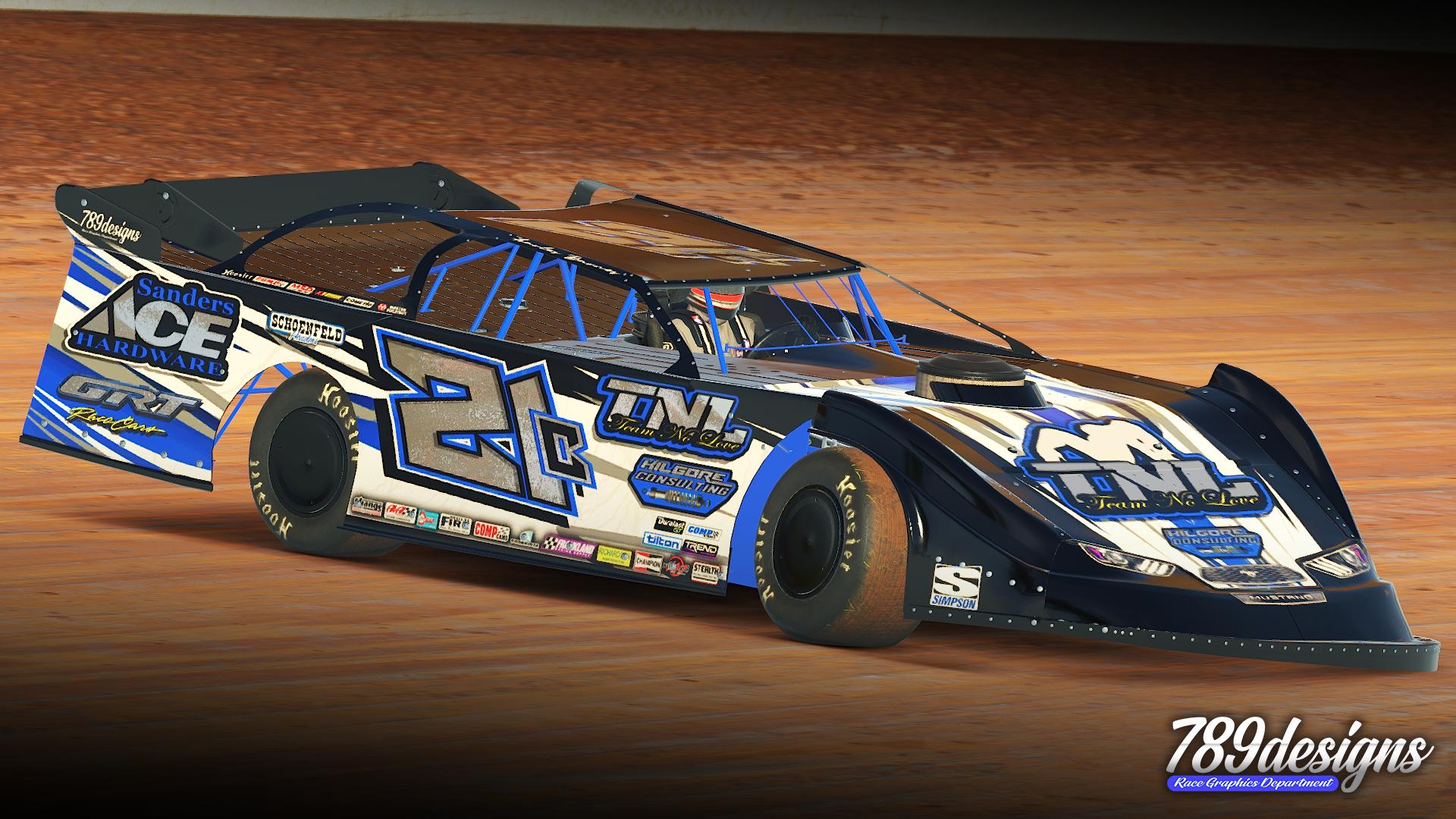 Preview of Charles Barnes Dirt Late Model blue by Garrett Marshall