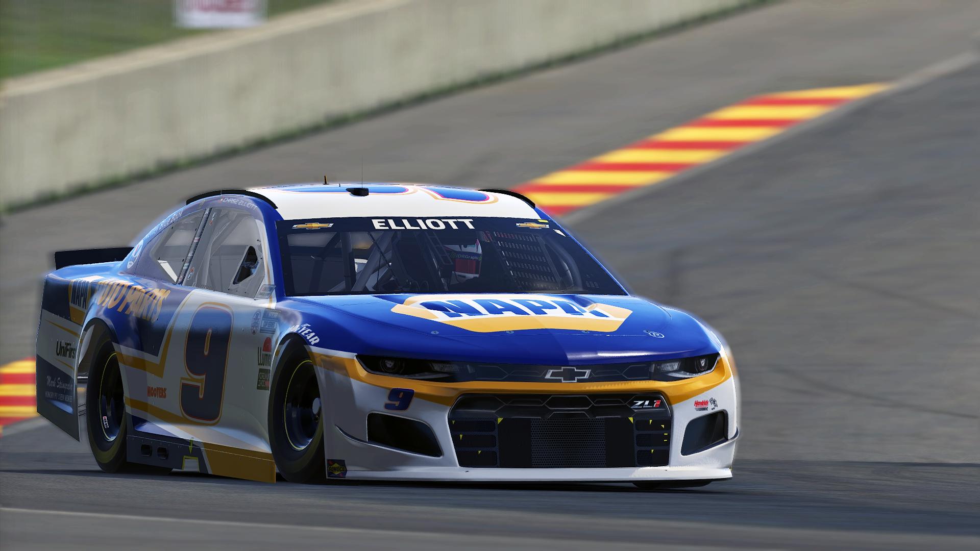 Preview of Chase Elliott Road America No Number by Alexander L Russell