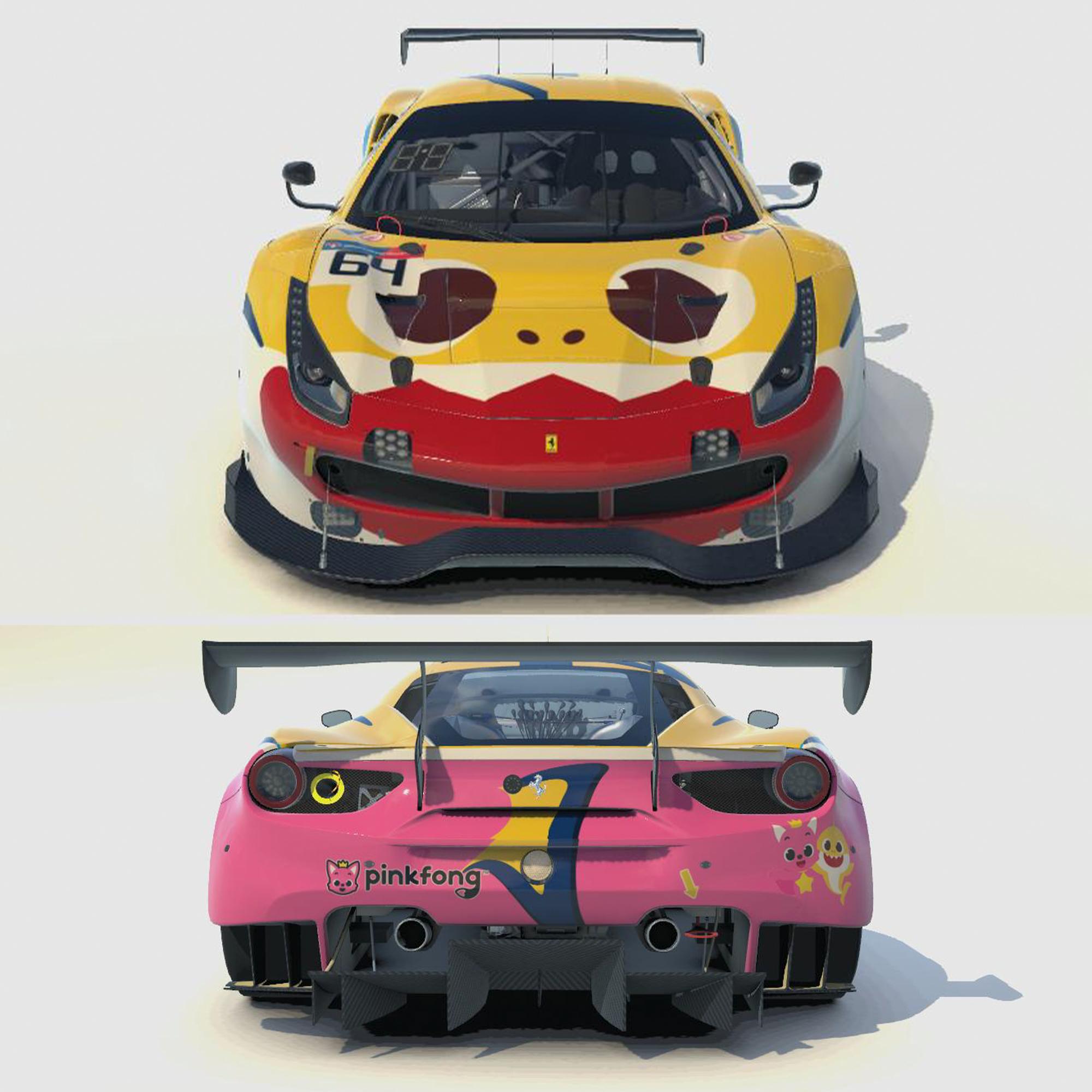 Preview of Ferrari 488 GT3 - BABY SHARK Race Car by Yun Sung G.