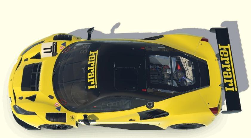 Preview of Ferrari 488 GT3 in Giallo Modena by Kimber Jansen