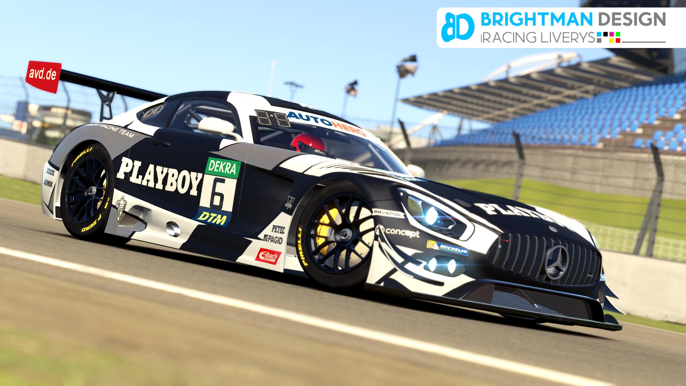 Preview of AMG GT3 | HRT Playboy recreation by Leon H.