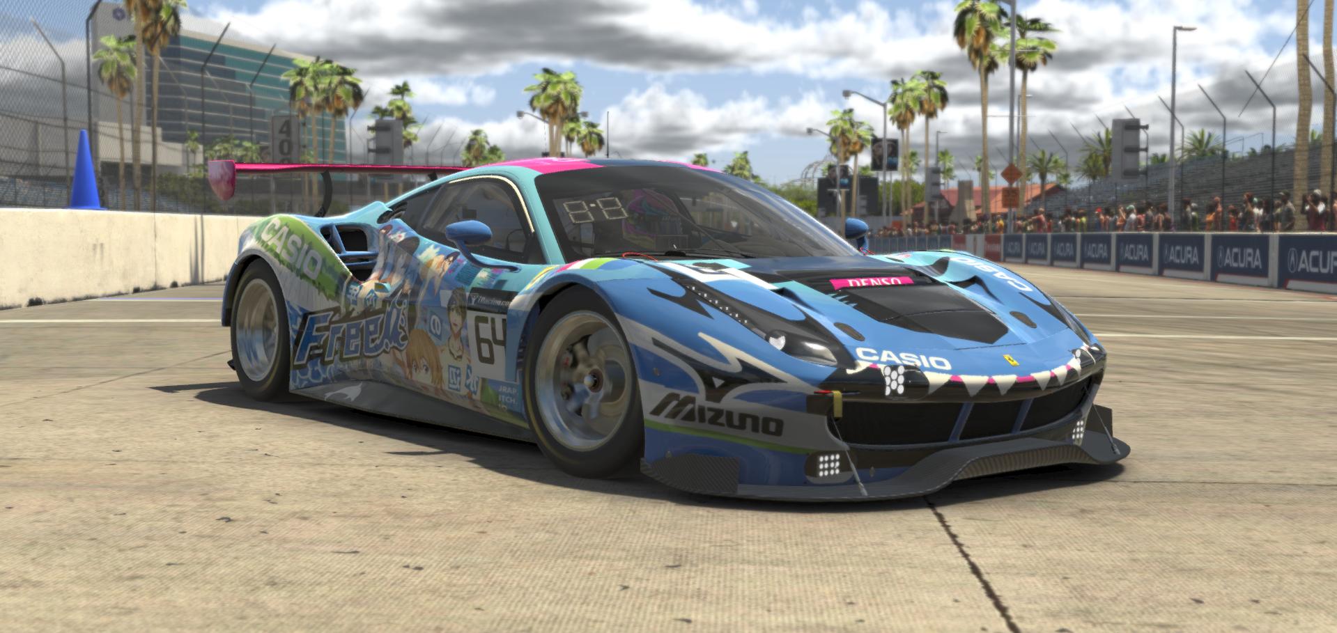 Preview of FREE! Iwatobi Swim Club Ferrari GT3 Itasha Anime by Mickie R.