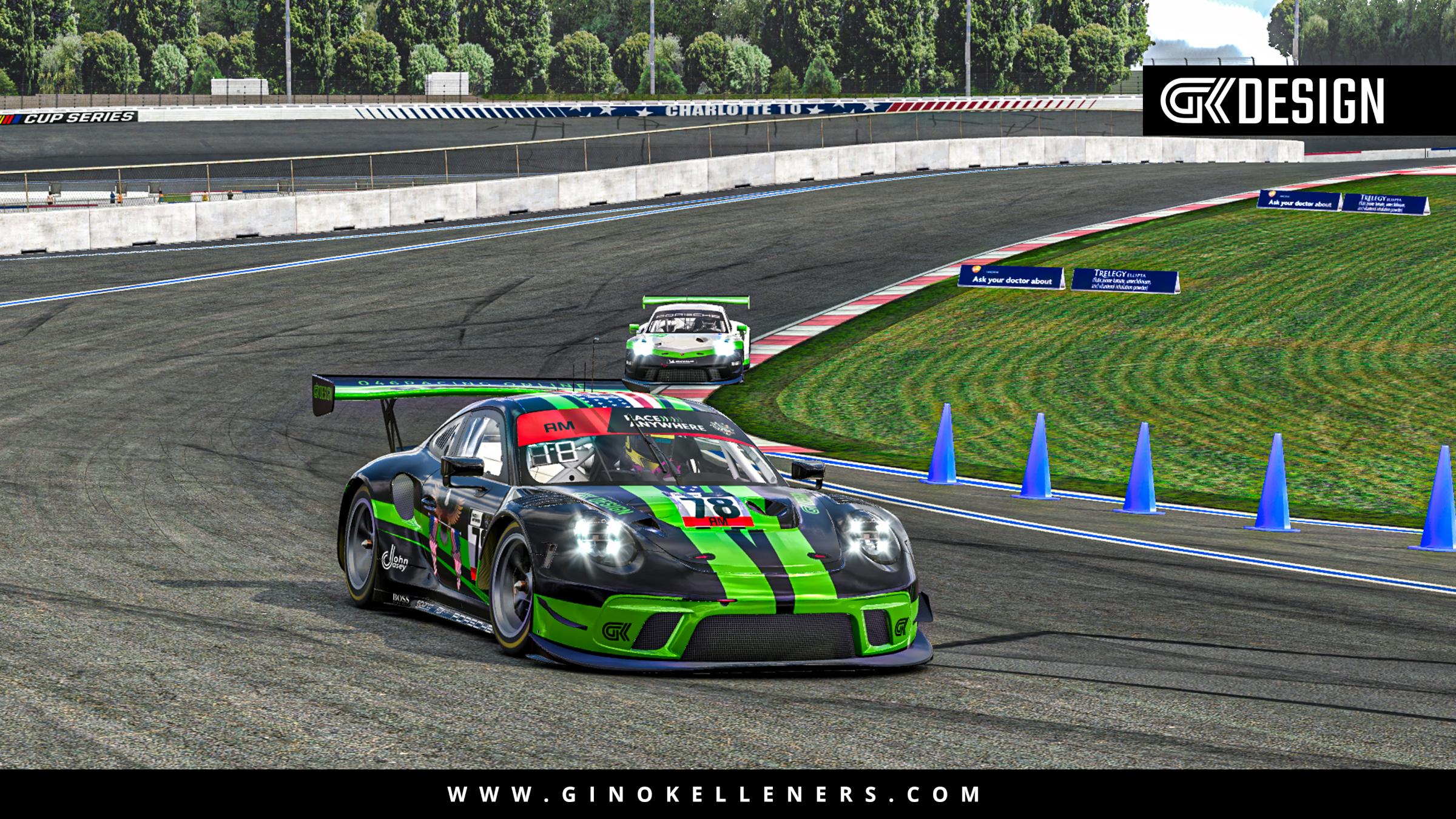 Preview of Black & Green Eagle - John Casey Livery - Porsche 911 GT3 R by Gino Kelleners