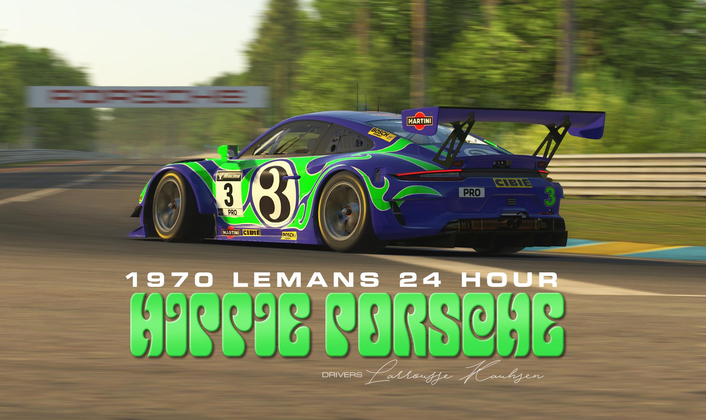 Preview of 1970 Le Mans 24 Hour Hippie Porsche by David Roberts