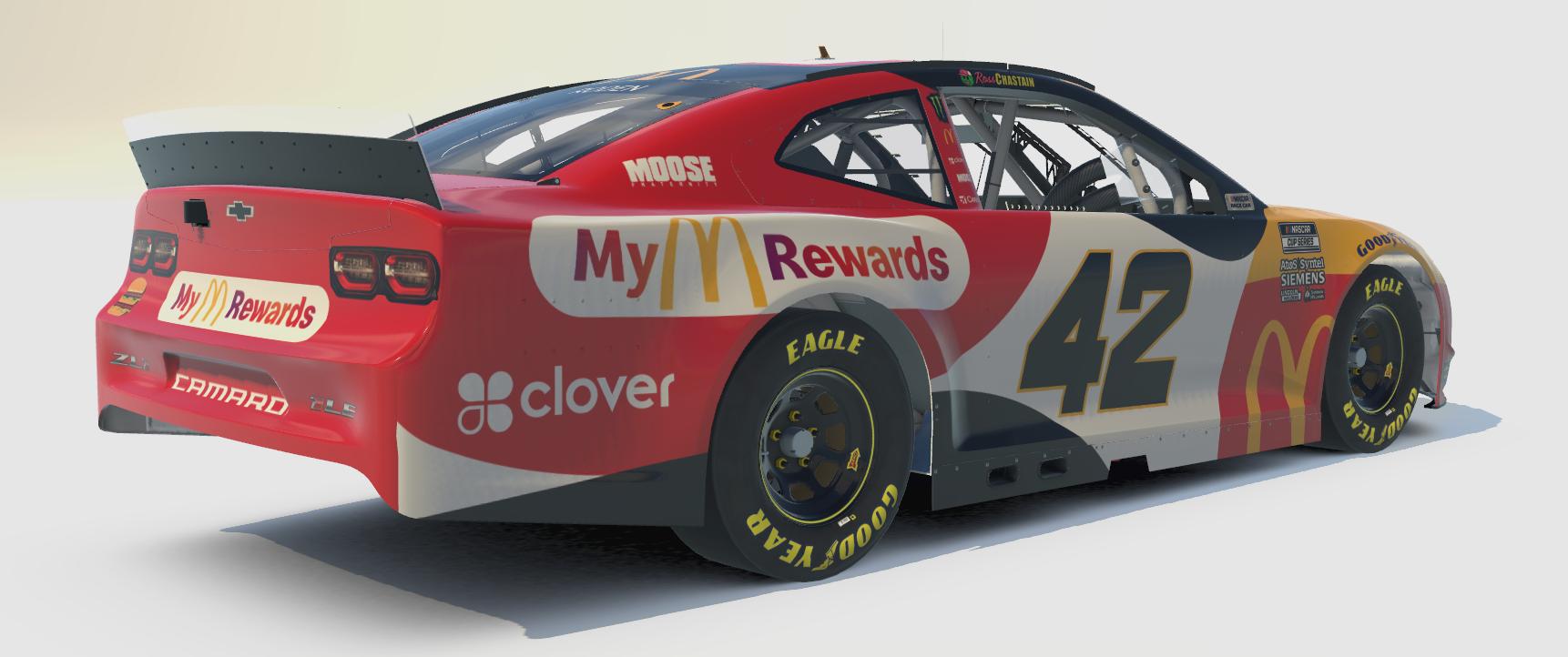 Preview of 2021 Ross Chastain McDonalds My M Rewards Camaro No Num by Brantley Roden