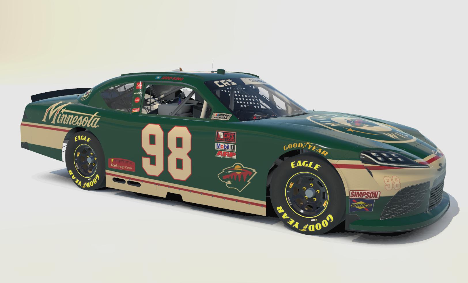 洋書 NASCAR's Wild Years Minnesota Wild NASCAR Xfinity Toyota Supra by Travis C