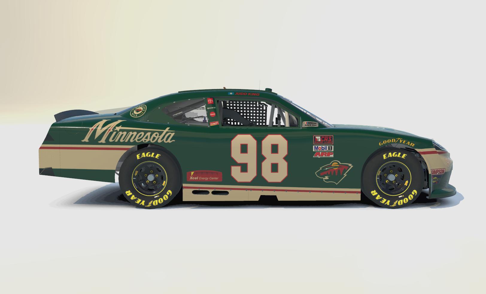 洋書 NASCAR's Wild Years Minnesota Wild NASCAR Xfinity Toyota Supra by Travis C