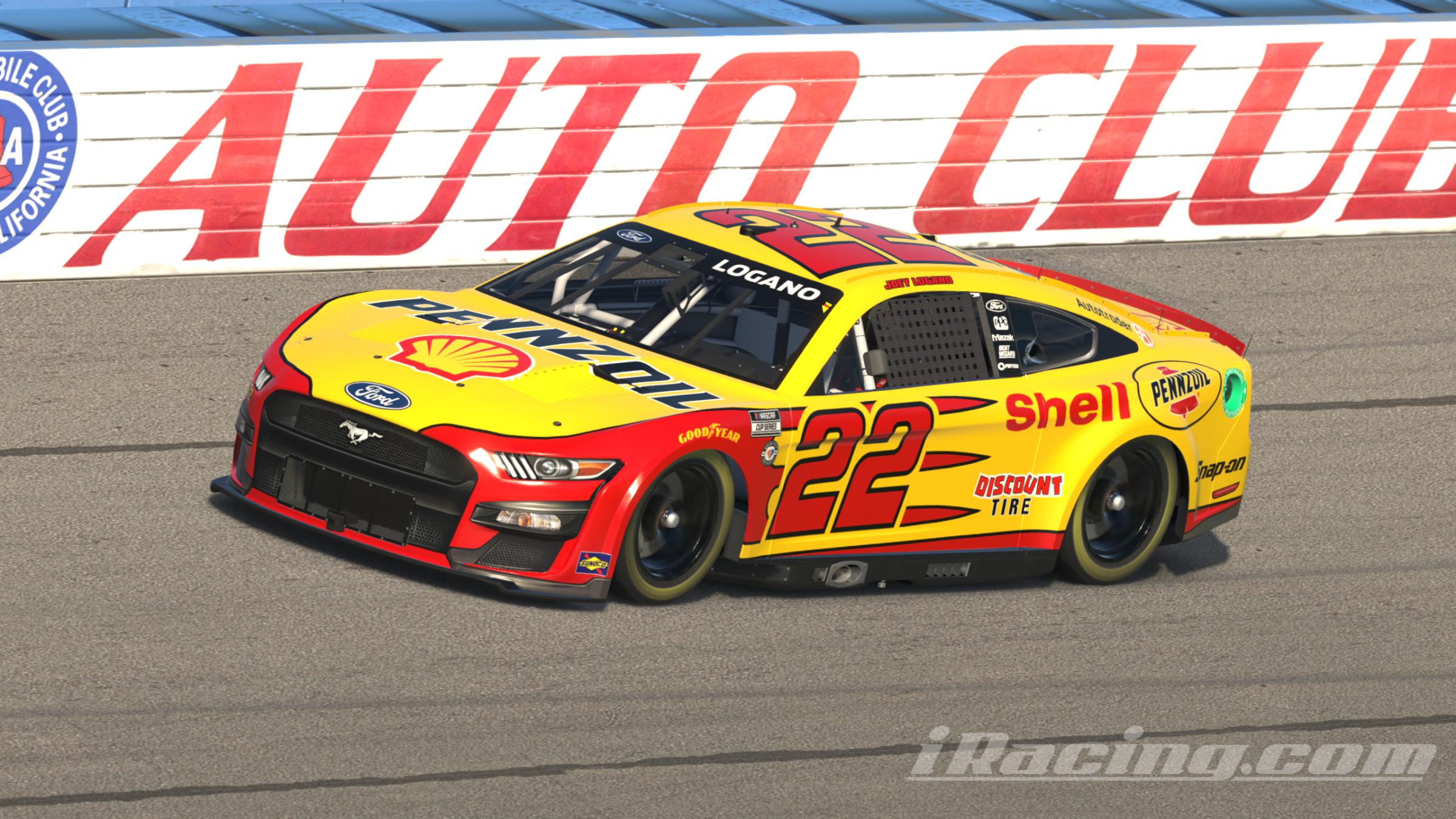Preview of 22 - Joey Logano - Shell/Pennzoil (Custom #) by Zane W.
