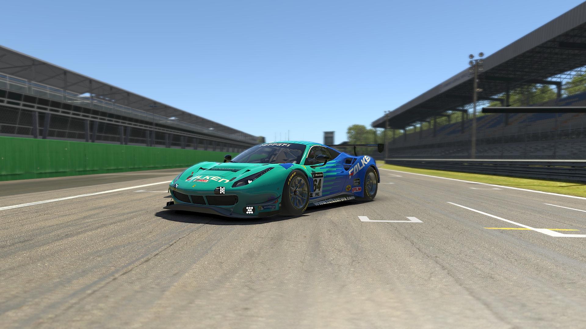 Ferrari 488 GT3 EVO Falken by Tom Bindloss Trading Paints